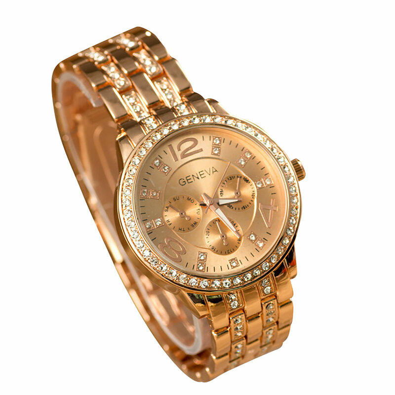 Montre-bracelet à quartz unique pour femmes, ensemble précis, Turkiyede Olmayan Urunler