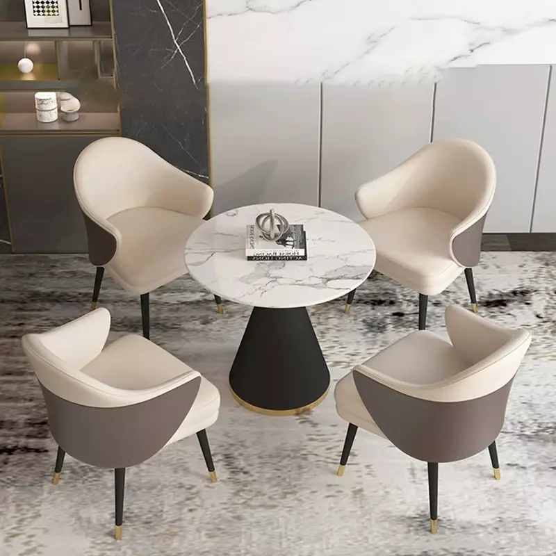 Tavolino centrale nordico tavolino da salotto con accento nero ovale Set di 3 mobili da salone minimalista semplice Mesa De Centro