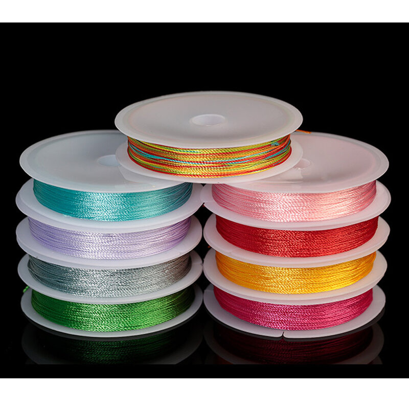 10 Meters 0.2mm 0.4mm 0.6mm 0.8mm 1.0mm Nylon Cord Rope Silk Beading DIY Bracelet Jewelry Sewing Thread Polyester Cord