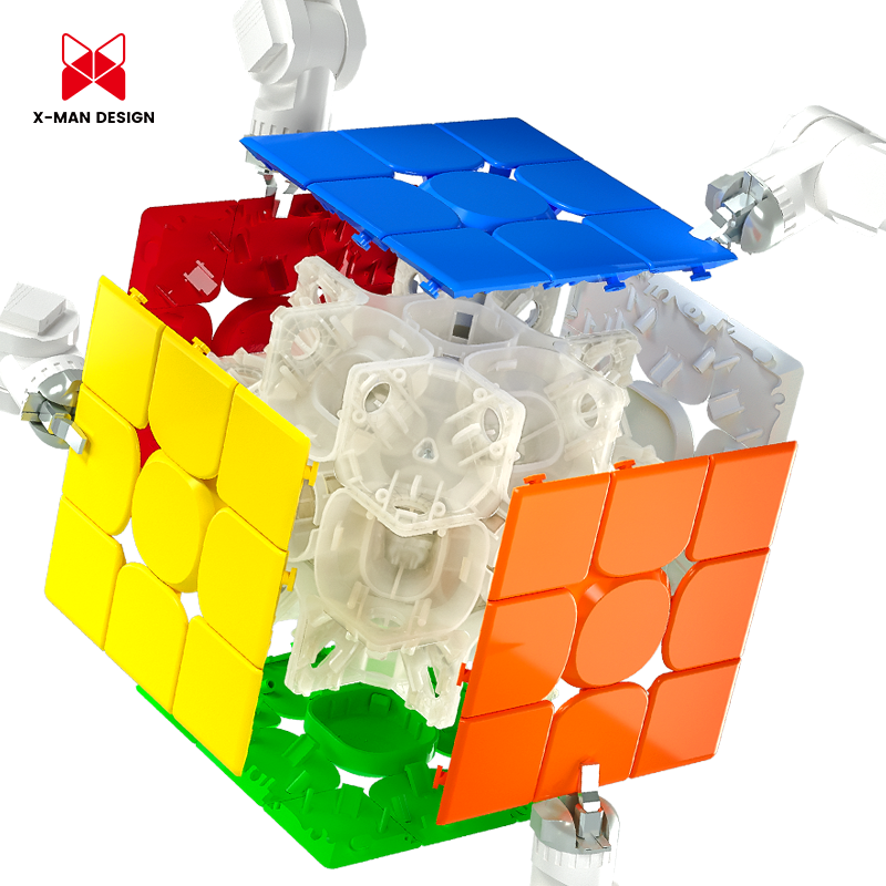 [Ecube] qiyi x-man tornado v3 3x3 stickerless profissional velocidade cubo mágico para a competição 3x3x3 cubo brinquedo educacional