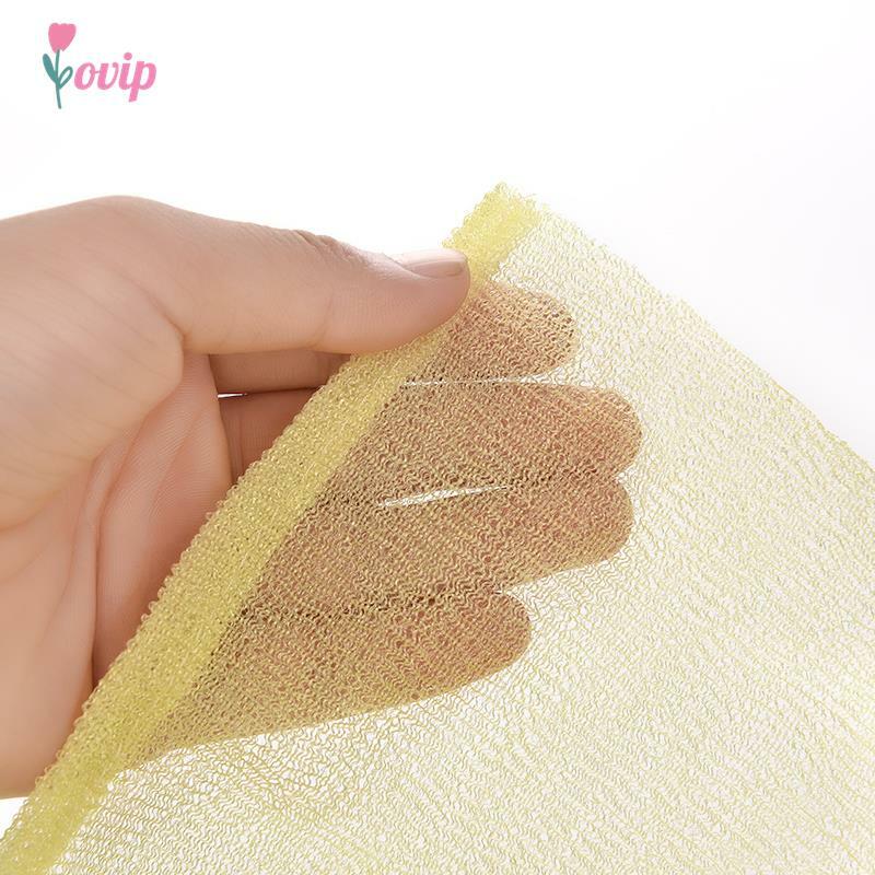 1PC Nylon Wash Cloth Bath Towel Beauty Body Skin Exfoliating Shower Bathroom Washing Back Scrub Towel Sponges & Scrubbers