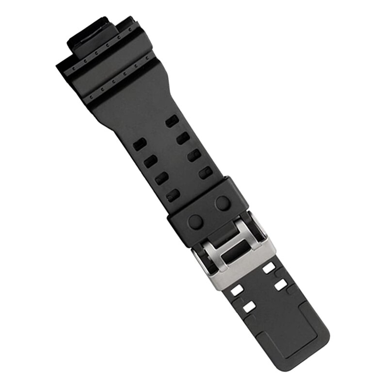 Bracelet de rechange en résine naturelle, pour G-Shock GD120/GA-100/GA-110/GA-100C (noir)
