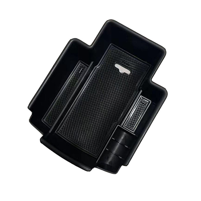 1x LHD Black Car Center Console Storage Box For For Ssangyong For Korando Storage Box Organizer Replace Car Accessories