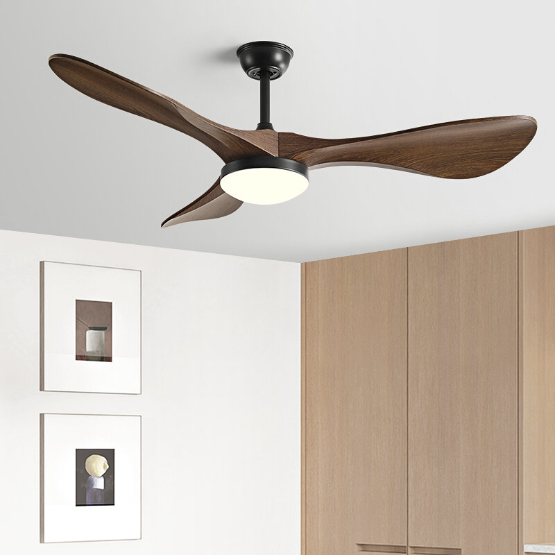 52-дюймовый потолочный вентилятор с сильным ветром, семейный потолочный вентилятор для современной простоты, для ресторана, 220 В