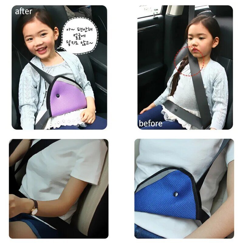 Regolatore della cintura di sicurezza per auto sicuro per auto dispositivo di regolazione della cintura di sicurezza per auto posizionatore di coperture protettive per bambini per bambini