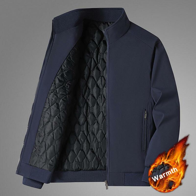 Beliebte kälte feste Reiß verschluss Outwear Herbst Winter Männer Jacke kälte sichere gerippte Manschette Outwear für den täglichen Gebrauch