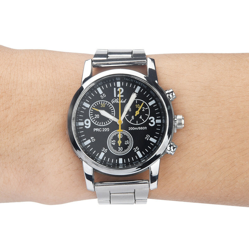 Marca de luxo masculino relógio de quartzo neutro, relógio de pulso analógico, pulseira de aço, famoso, venda quente, novo, moda, 2023