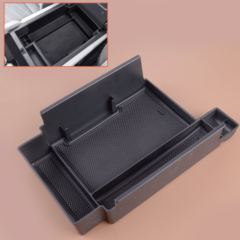 Car Center Console Armrest Storage Box Organizer Tray Black Fit For Nissan Pathfinder 2023-2022