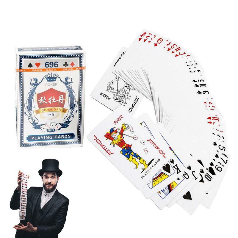 Wodoodporne karty do gry dla dorosłych, gry planszowe, karty do pokera, łatwe do tasowania, impreza rodzinna, nowy wzór
