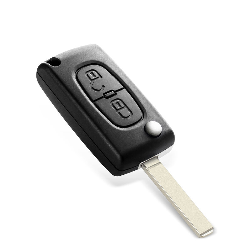 KEYYOU-Caso chave remoto do carro para Peugeot, Flip Folding Key Shell, 2 botões, 3 botões, 4 botões, 207, 307, 308, 407, 607, 807, Citroen C2, C3, c4, C5, C6
