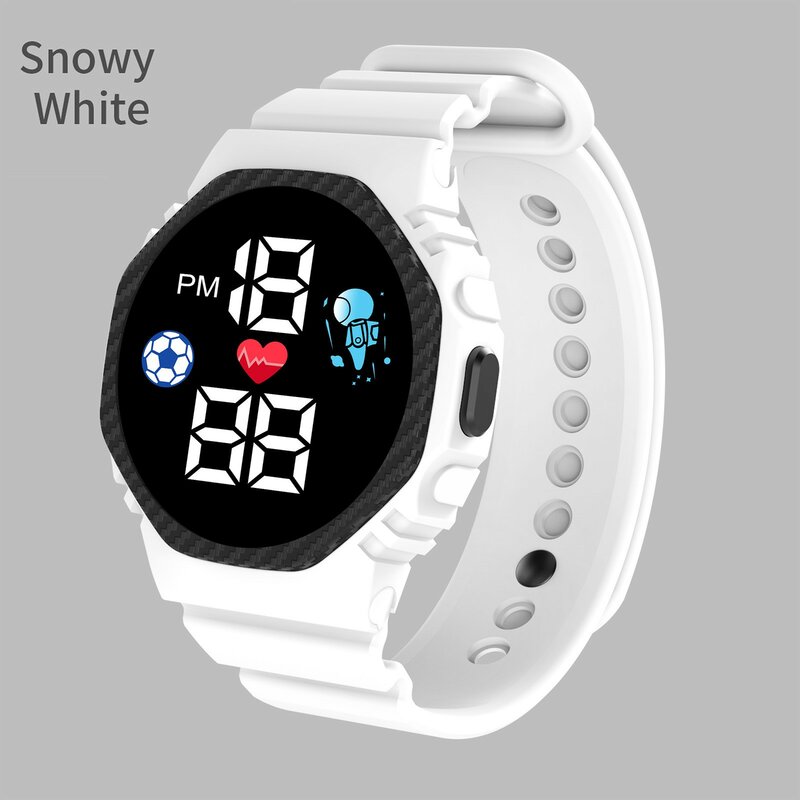 Cyfrowy zegarek dla dzieci Zegarek dla dzieci Sportowy elektroniczny wodoodporny zegarek LED dla dzieci Moda Nastoletni chłopcy Dziewczęta Inteligentne zegarki Montre