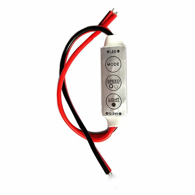 Mini Dimmer automatyczny Dimmer 5V 12A zdalny regulator LED do pojedynczy kolor 5050/3528 listwy Led regulator jasności