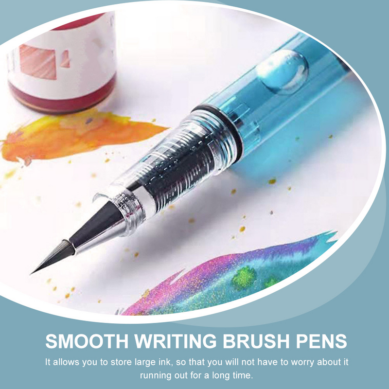 Brush Pen Calligraphy Practicing Pens Plastic School Watercolor Portable Fountain