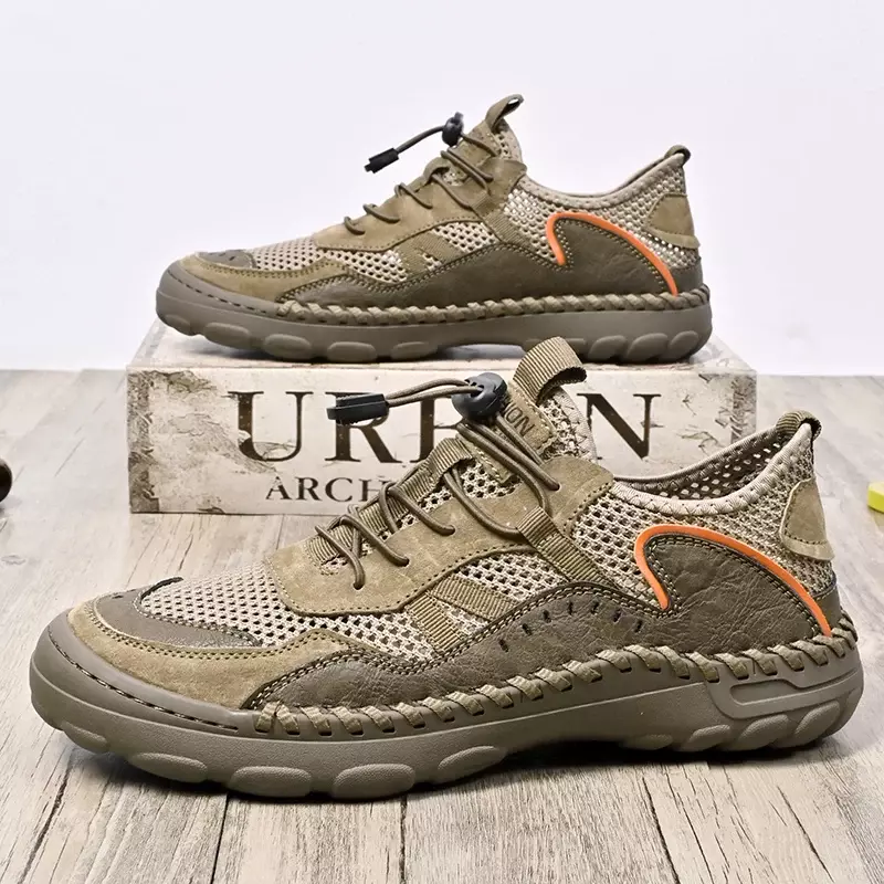 New Summer Men Shoes Sneakers Fashion Mesh Casual Shoes Breathable Driving Moccasins Comfortable Men's Shoes Outdoor Footwear