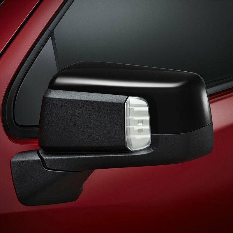for Chevy Silverado / GMC Sierra 1500 2019-2021 Glossy Black Top Half Side Door Mirror Cover Rear View Mirror Cover