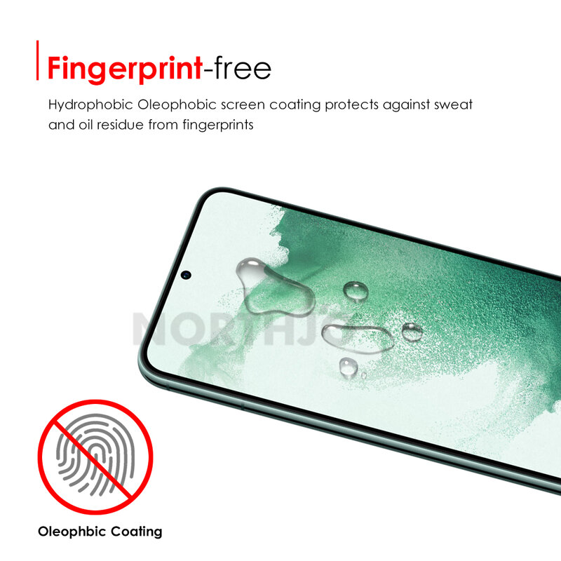 3Pcs For Samsung Galaxy S24 S24+ S23 S23+ S22 S22+ S21 S21+ Plus 4G 5G Fingerprint Unlock Tempered Glass Film Screen Protector