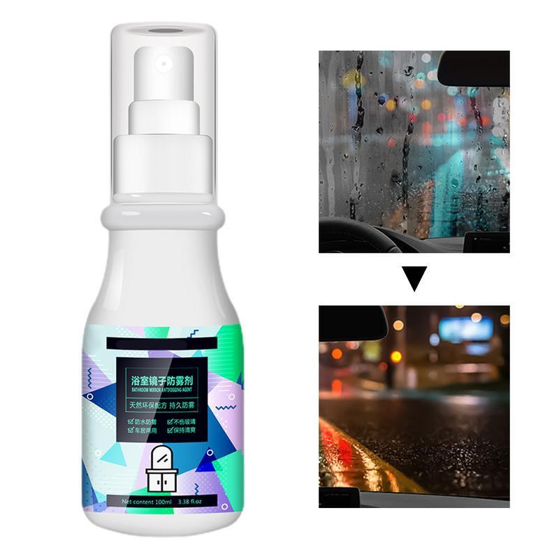 Spray antiniebla para coche, solución de desnebulización de vidrio para parabrisas, prevención de niebla, agente de recubrimiento antiniebla para invierno, 100ml