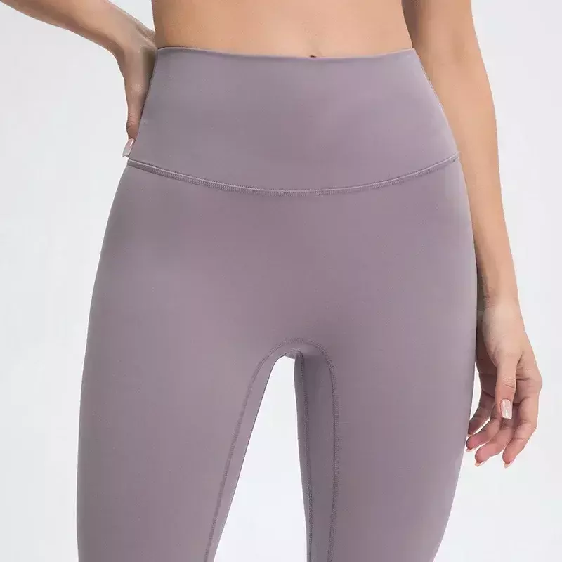 Lulu-High Waisted Shorts Exercício apertado para as Mulheres, compressão abdominal, 5 Pontos, Sem Linha Awkward, Hip Lift, Running Pants, 10"