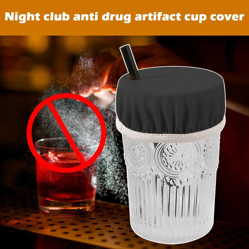 Transparent Nightclub Anti-Drug Artifact Potion Cup Dustproof Cover Proof Cup Cover Leak Suction Cartoon Lid Sealed Cute Co J8G3