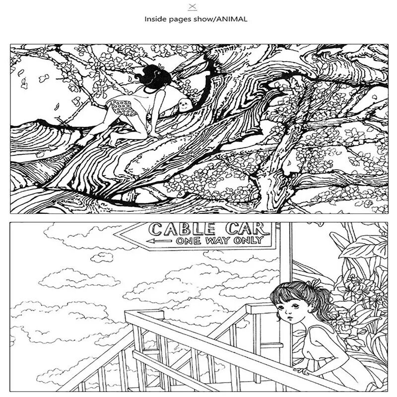 Libro de colorear de flores Mandalas para niños y adultos, 1 piezas, 24 páginas, dibujo de grafiti