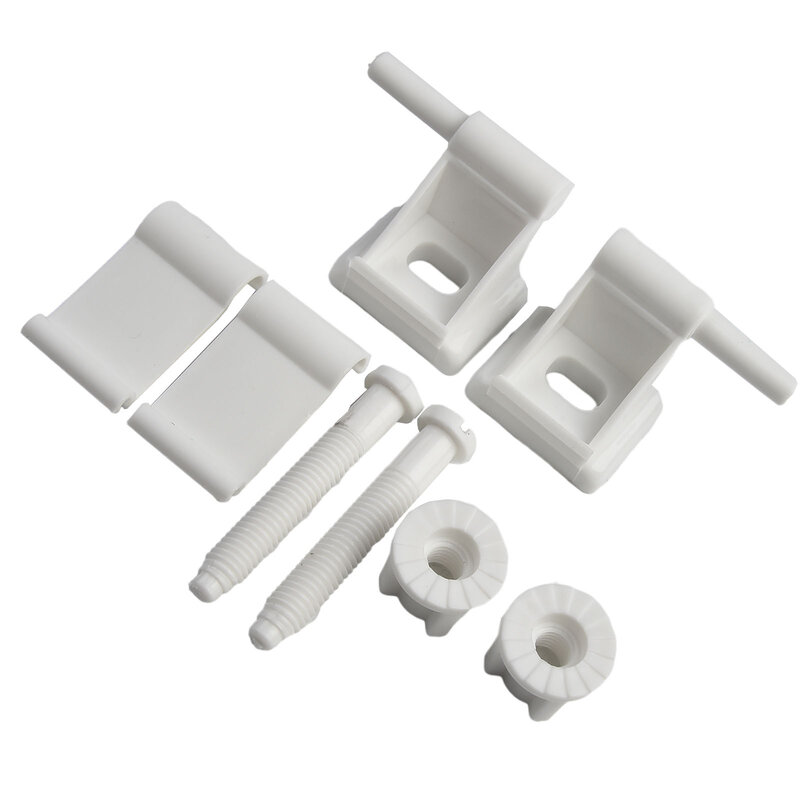 WC S-Comer Kit Dobradiça Substituição, Parafusos De Plástico Branco, Acessórios Do Banheiro Universal, 4 centímetros