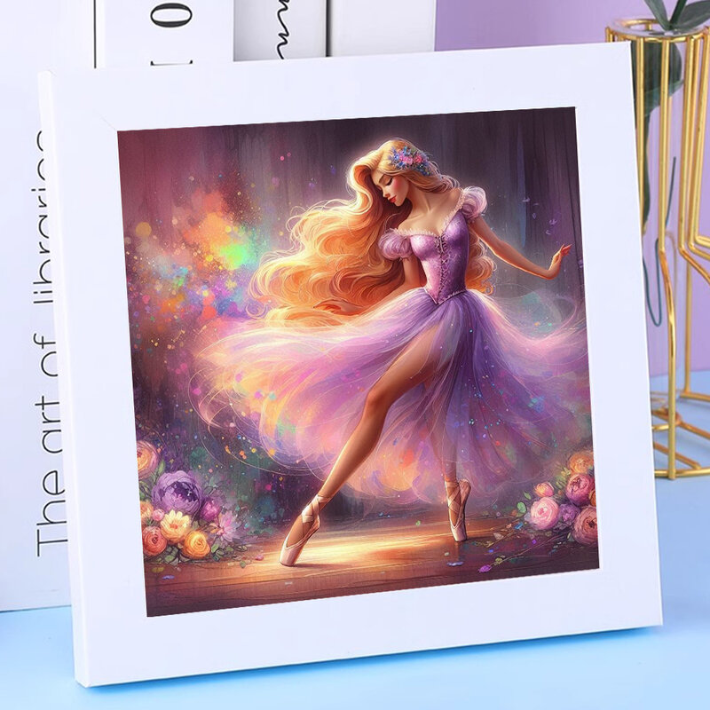 Мультяшные аниме балерина принцесса 5D полный круглый набор для алмазной живописи Милая балерина Сделай Сам мозаика вышивка крестиком