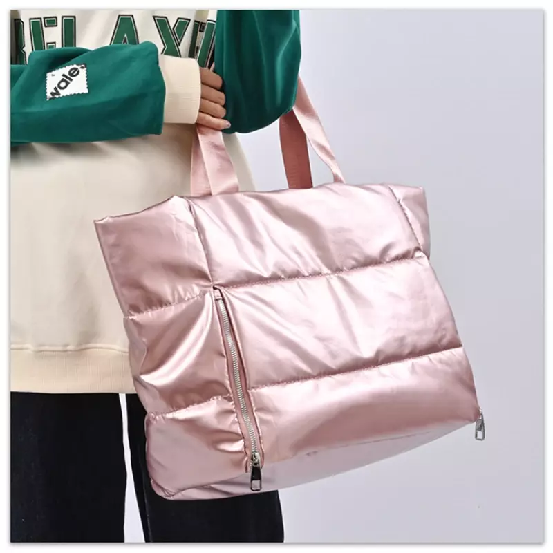PU Travel Bags Solid Ladies Bags on Sale 2024 High Quality Zipper High-capacity Casual Tote Soft Casual Handbag Bolsa De Viagem