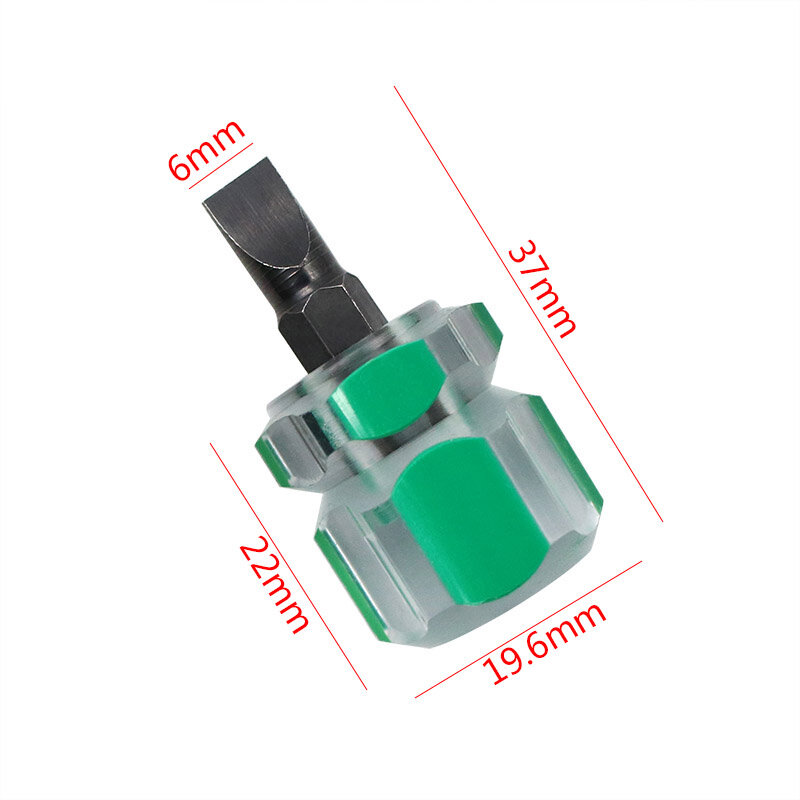 Set Kit Obeng Mini Kecil Portabel Kepala Lobak Obeng Alat Perbaikan Mobil Presisi Pegangan Transparan Alat Tangan Perbaikan