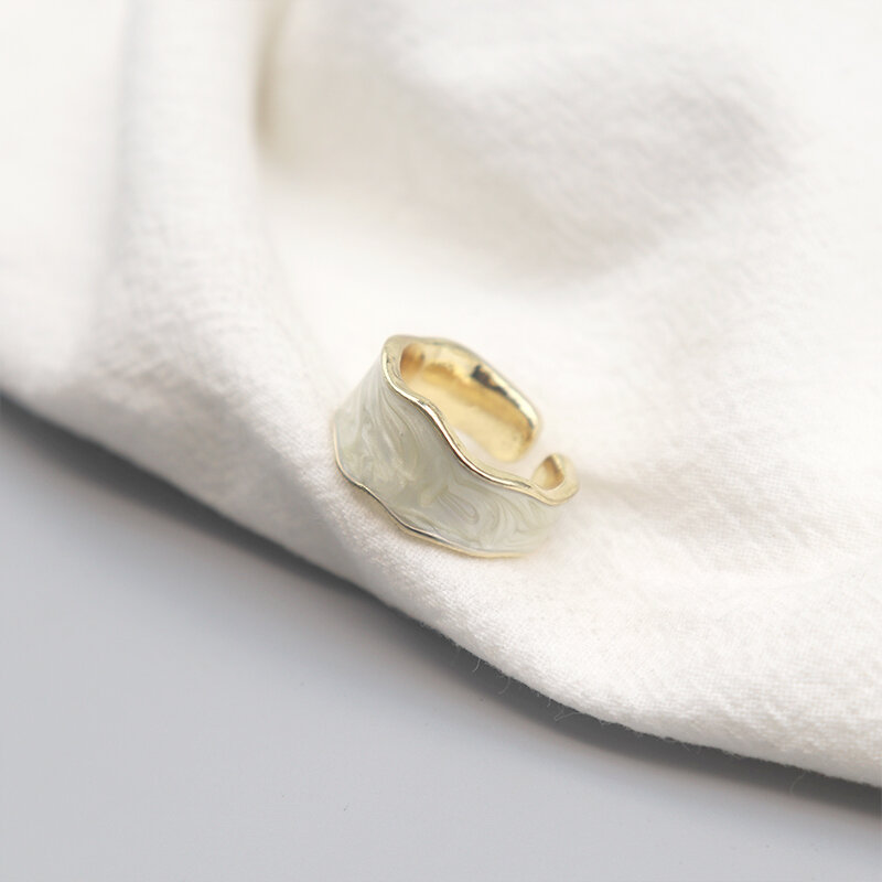 Женское золотое кольцо с гальваническим покрытием, модные аксессуары