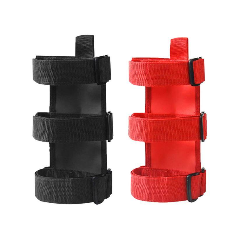Roll Bar Fire Extinguisher Mount Adjustable Closure Fire Extinguisher Support Fixing Strap Multifunctional Mount Bracket For