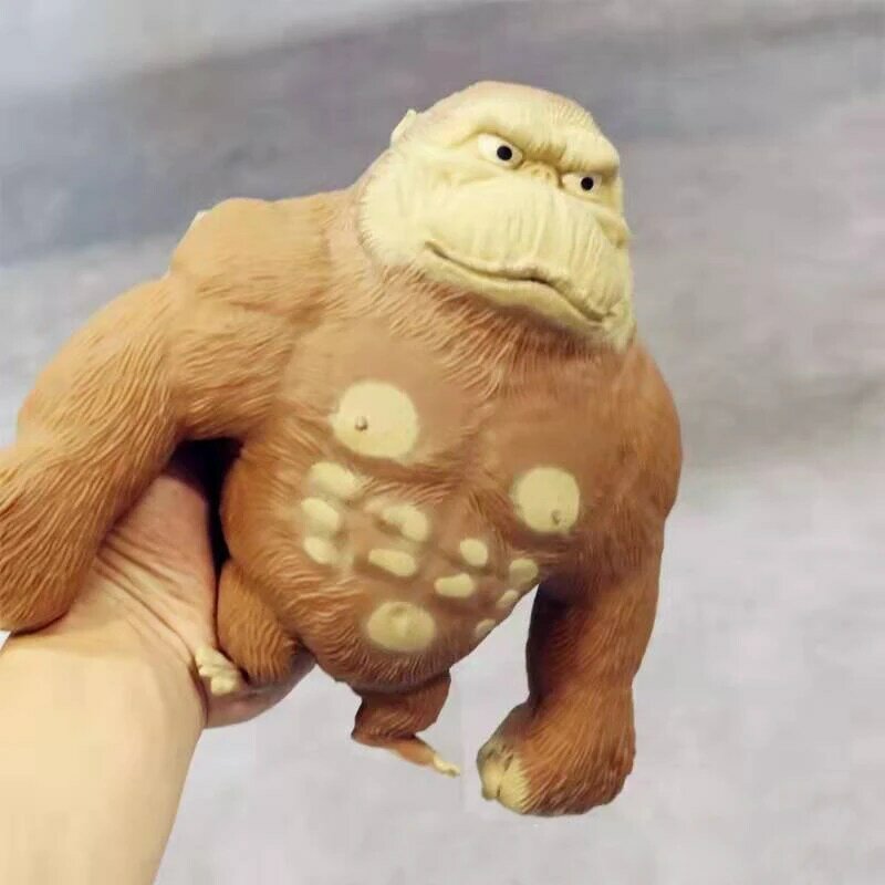 Big Giant Spongy Squishy Fidget Orangutan Influencer Elastic Monkey Antistress Toy for Adult and Children Soft Fun Gift Toy