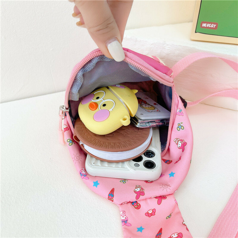 HelloKitty Новинка Детская сумка insKorean Весна-Лето Симпатичная мультяшная нагрудная сумка для мальчиков и девочек модный рюкзак через плечо