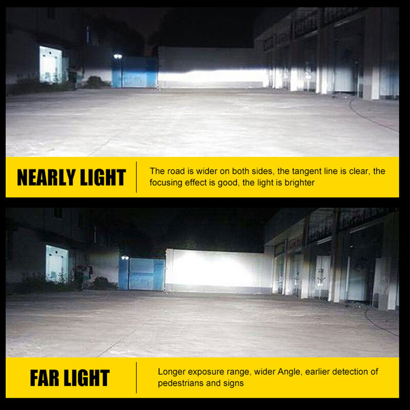 Faro LED para coche H4 9003 H1 H7 H8 H9 H11 9005 led 9006 HB3/4 9012 F2 72W 12000LM CSP Chips Turbo ventilador blanco lámparas delanteras bombillas