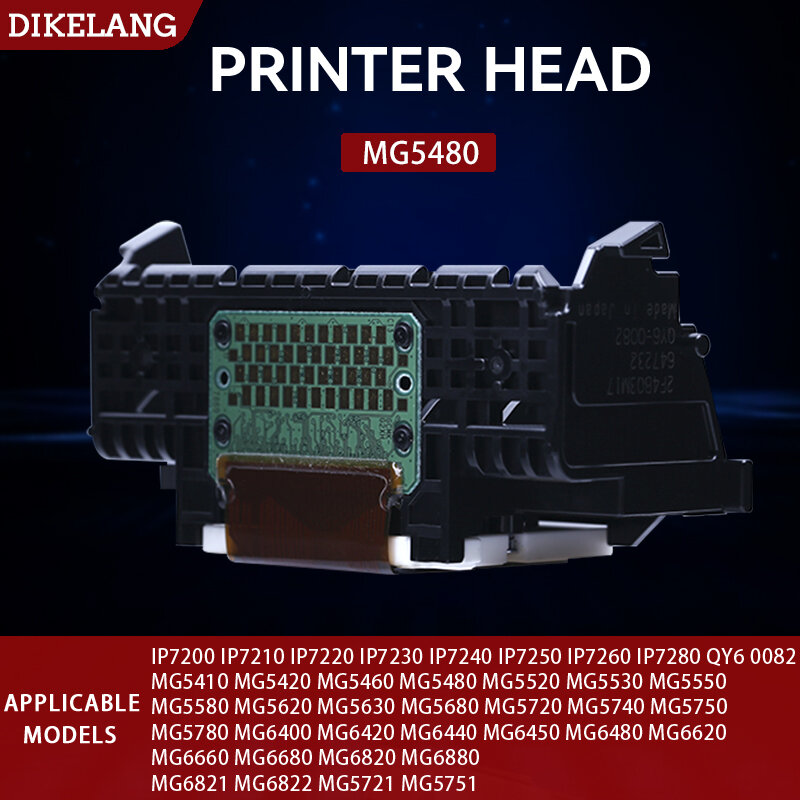 Kepala cetak MG5480 untuk Canon QY6 0082 kepala Printer MG5520 MG5530 MG5550 MG5580 MG5620 MG5630 MG5680 MG5720 MG5740 Printhead
