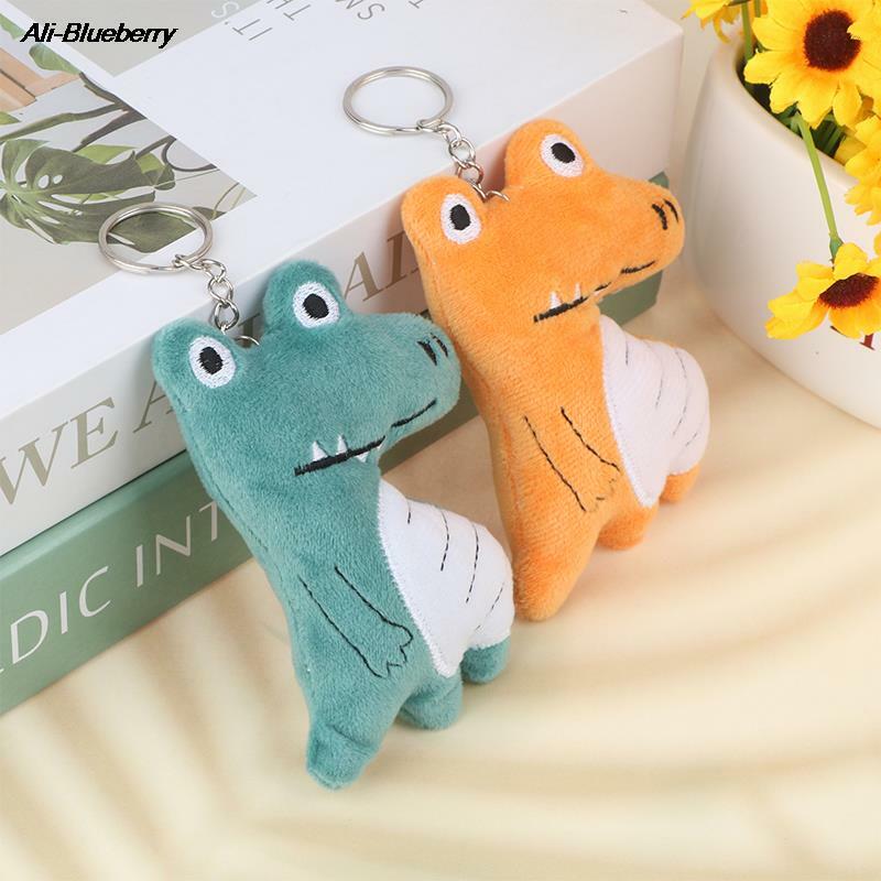 10CM Cute Crocodile Plush Toy Cartoon Stuffed Doll Keychain Pendant Bag Decor Kid Gift Grab Machine Doll Small Gift