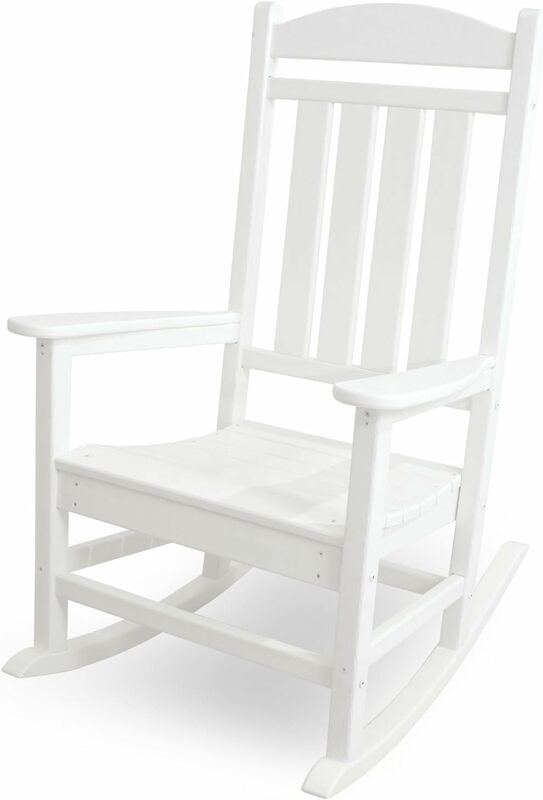 POLYWOOD-Cadeira Balanço Presidencial, Branco, R100WH