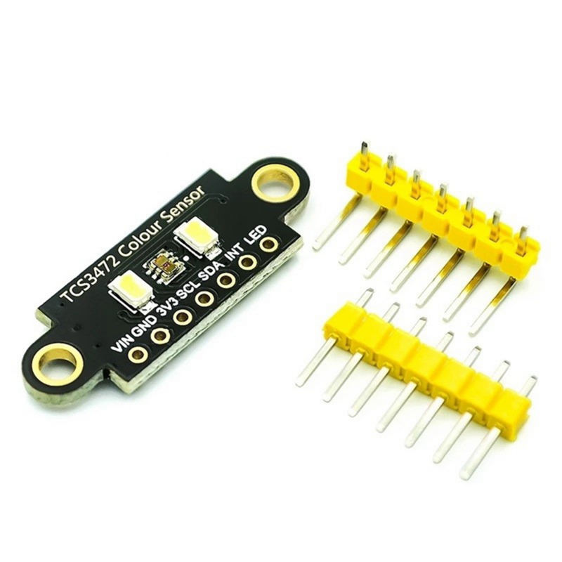 Cor Sensor Módulo de Reconhecimento, RGB Development Board IIC para Arduino STM32,Double Hole, TCS34725, TCS3472