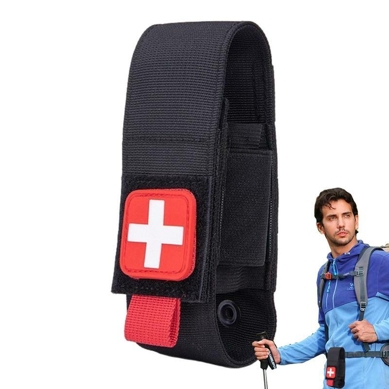 Tourniquet wadah medis turniquet kantong sarung TQ Tourniquet kasus & Trauma gunting medali kantong untuk berkemah mendaki perjalanan
