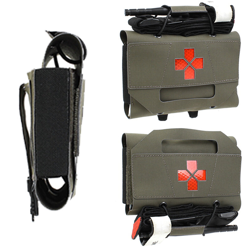 Kit médico tático para Paintball, Molle compatível, saco de primeiros socorros, Roleplay, equitação, implantação rápida