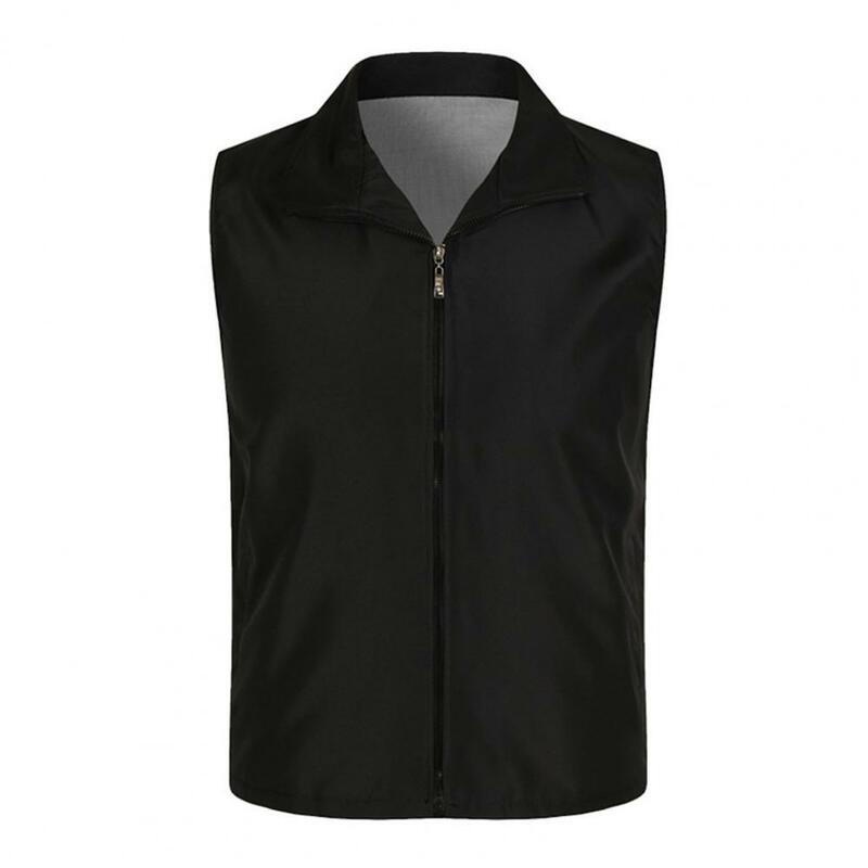 Outdoor Vest Lapel Lightweight Versatile Outdoor Volunteer Office Vest Coat   Unisex Waistcoat  Home Wear