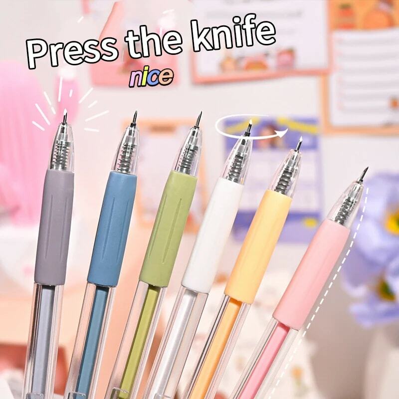 5 styl Kawaii Art nóż introligatorski długopis nóż cięcia Scrapbooking narzędzie do cięcia Express Box nóż szkolne DIY zapasy rzemieślnicze