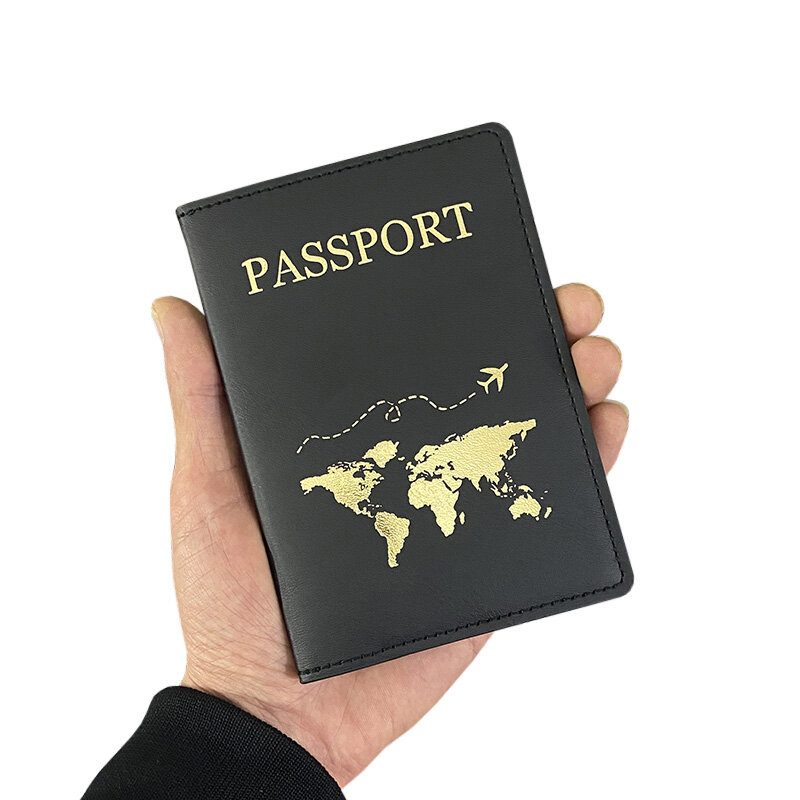 Tampa personalizada do passaporte com nomes para mulheres e homens, casos exclusivos do curso, suporte do passaporte