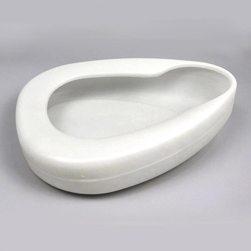 Bedpan Stable Easy Use Durable Reusable Plastic for Elderly Female Male Blue