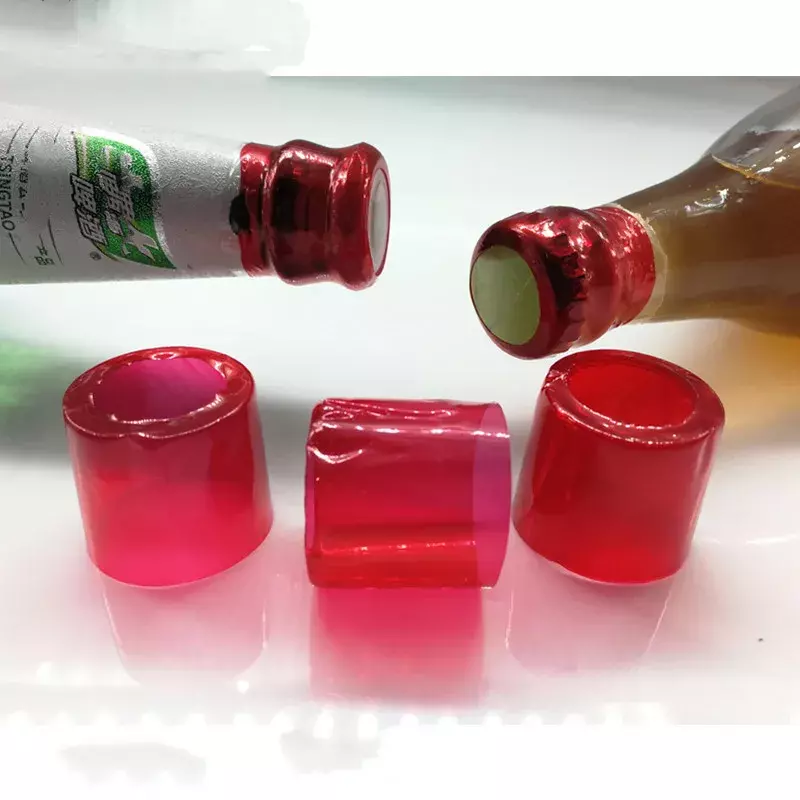 Cápsulas termorretráctiles para botella de vino, tapa termorretráctil, envoltura de película para botella de boca recta, 100 unidades