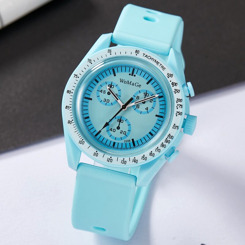 Jam tangan bulan tidak biasa merek terkenal 2023 jam tangan olahraga silikon kasual modis untuk jam tangan pria wanita lebih muda Relogio Masculino