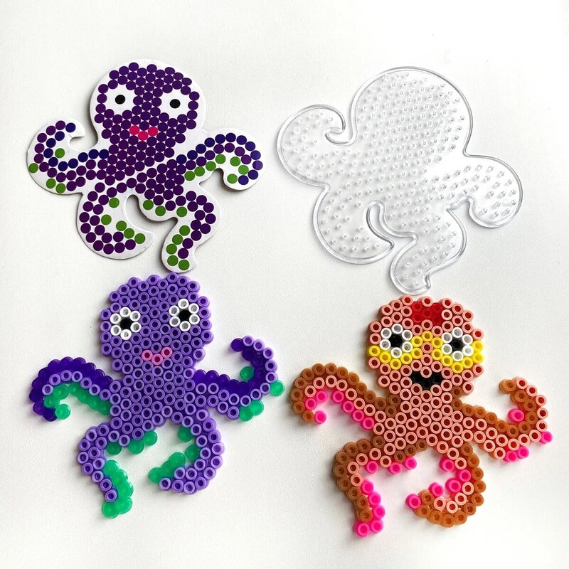 5Mm Hama Beads Template DIY Hand Making Toy Pegboard Magic Perler Bead Children Kid Edukatif Puzzle Pattern New Year Craft