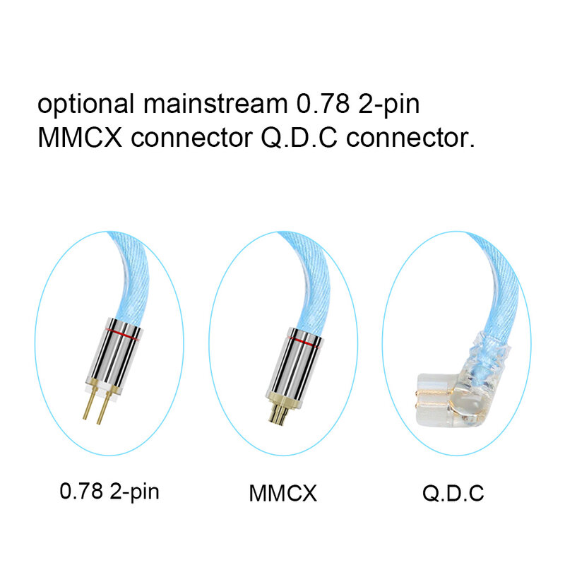 ARTTI CLEAR A5 3in1 Earphone HIFI Monitor Upgrade kabel IEM MMCX dengan 2.5 + 3.5 + 4.4mm Plug dapat dilepas QDC/MMCX/0.78 2pin konektor