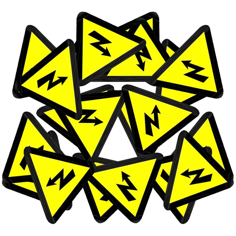 Stiker Logo perekat listrik peringatan Panel listrik Label pagar tanda tegangan tinggi bahaya peringatan Label