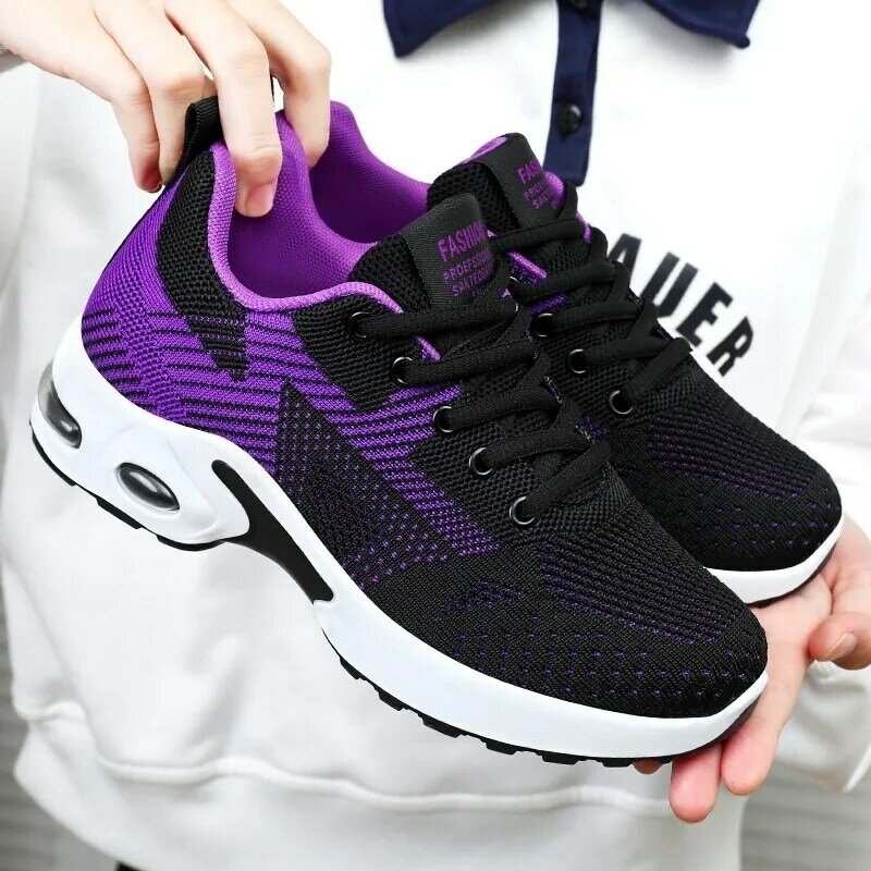 Женские кроссовки для бега, дышащая повседневная обувь для активного отдыха, яркая спортивная обувь, повседневные Прогулочные кроссовки, женские теннисные туфли