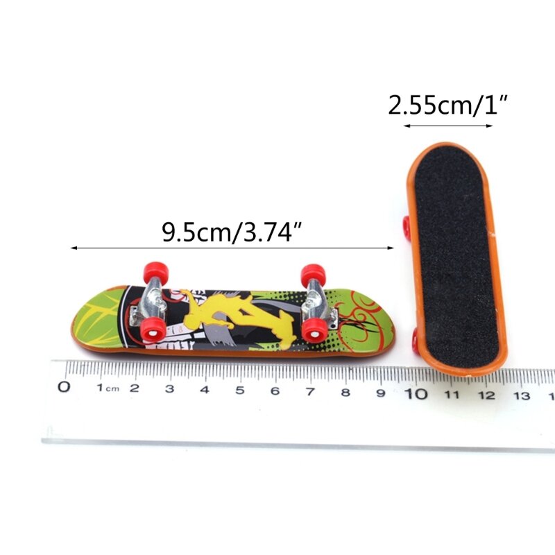 Y55B mainan papan Skate jari, kit teknologi dek profesional, patung Skateboard jari hadiah ulang tahun anak